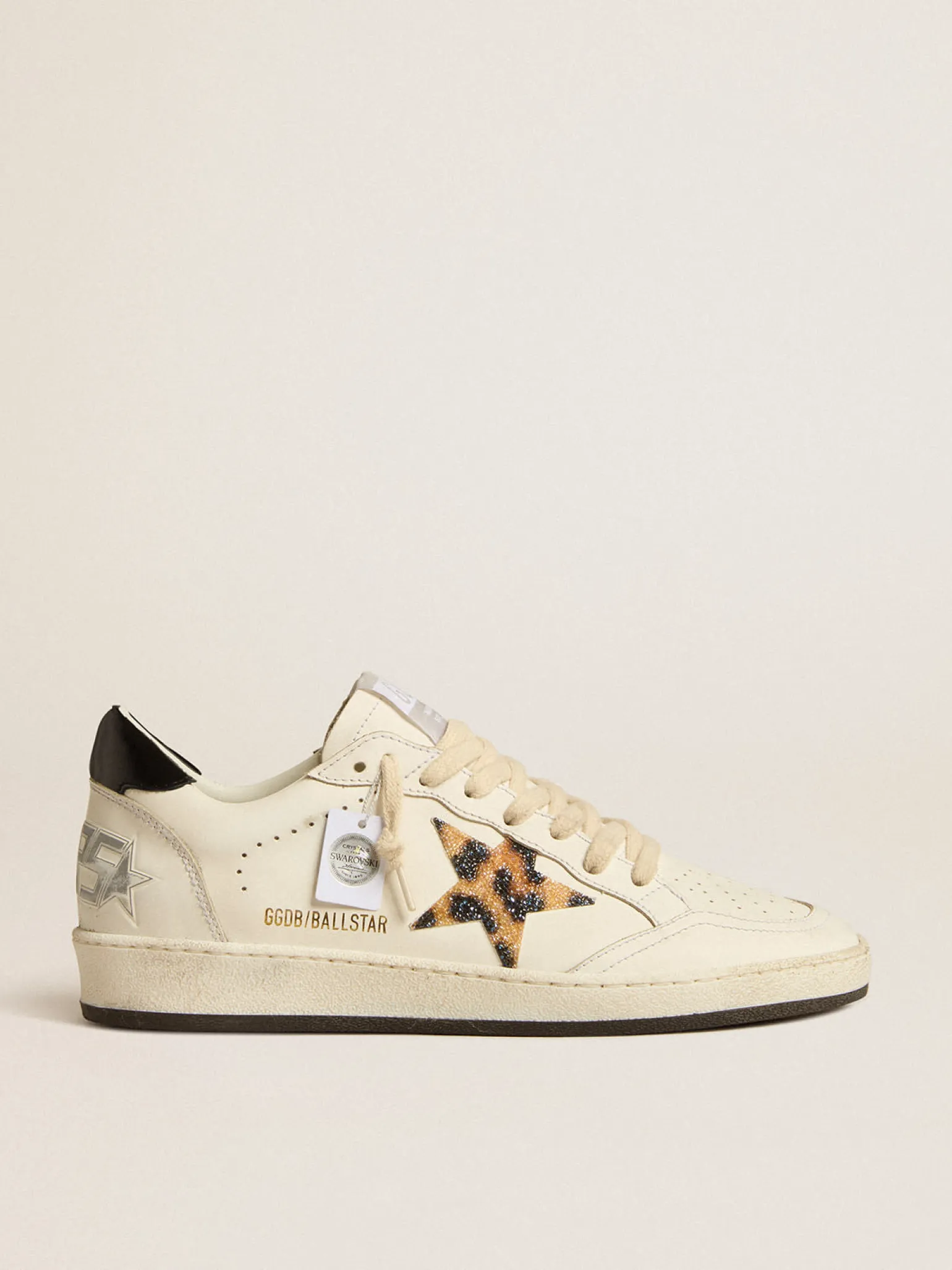 Clearance Ball Star com estrela com estampa de leopardo e talão com cristais Swarovski MULHER Ball Star