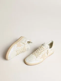 Online Ball Star Feminino LTD CNY de couro branco com estrela cor de marfim MULHER Ball Star