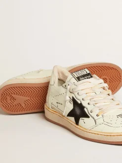 Cheap Ball Star LTD com estrela de suede preto e escritas pretas Ball Star