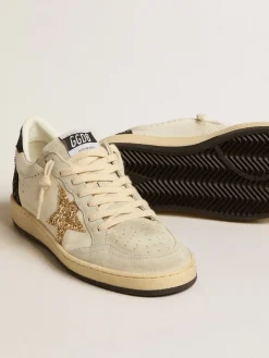 Sale Ball Star LTD de napa e suede com estrela de glitter e talão preto MULHER Ball Star