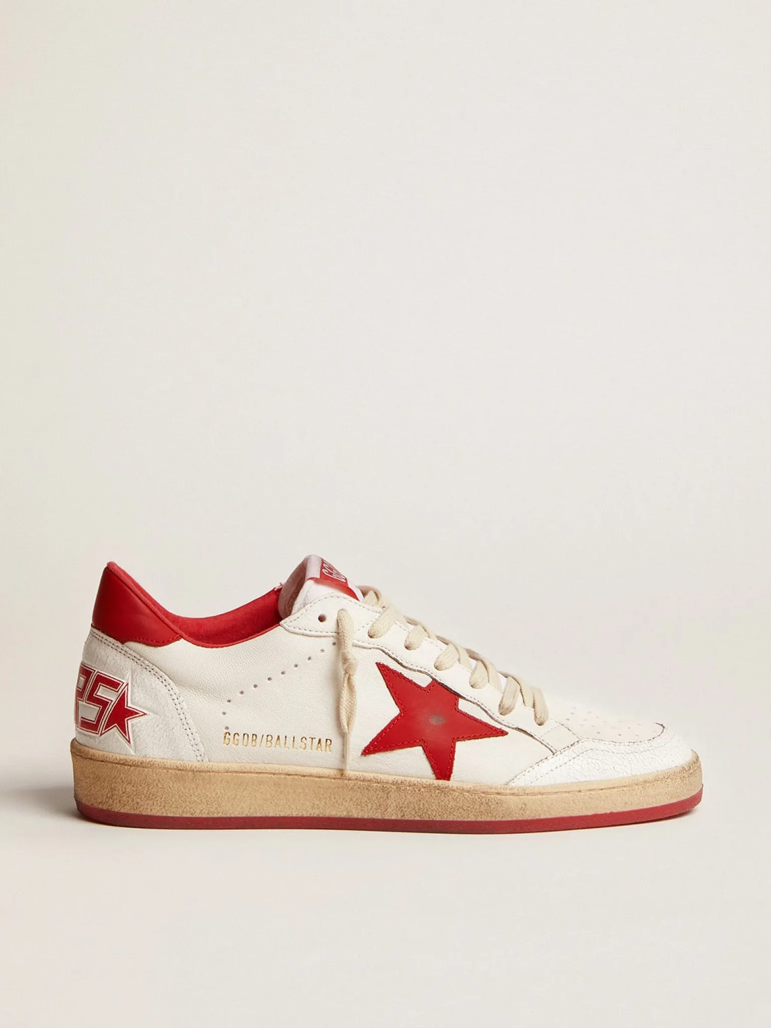 Outlet Ball Star masculino de couro branco Ball Star