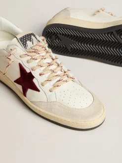 Cheap Ball Star Mountain Feminino LTD de couro com estrela de veludo bordô MULHER Ball Star