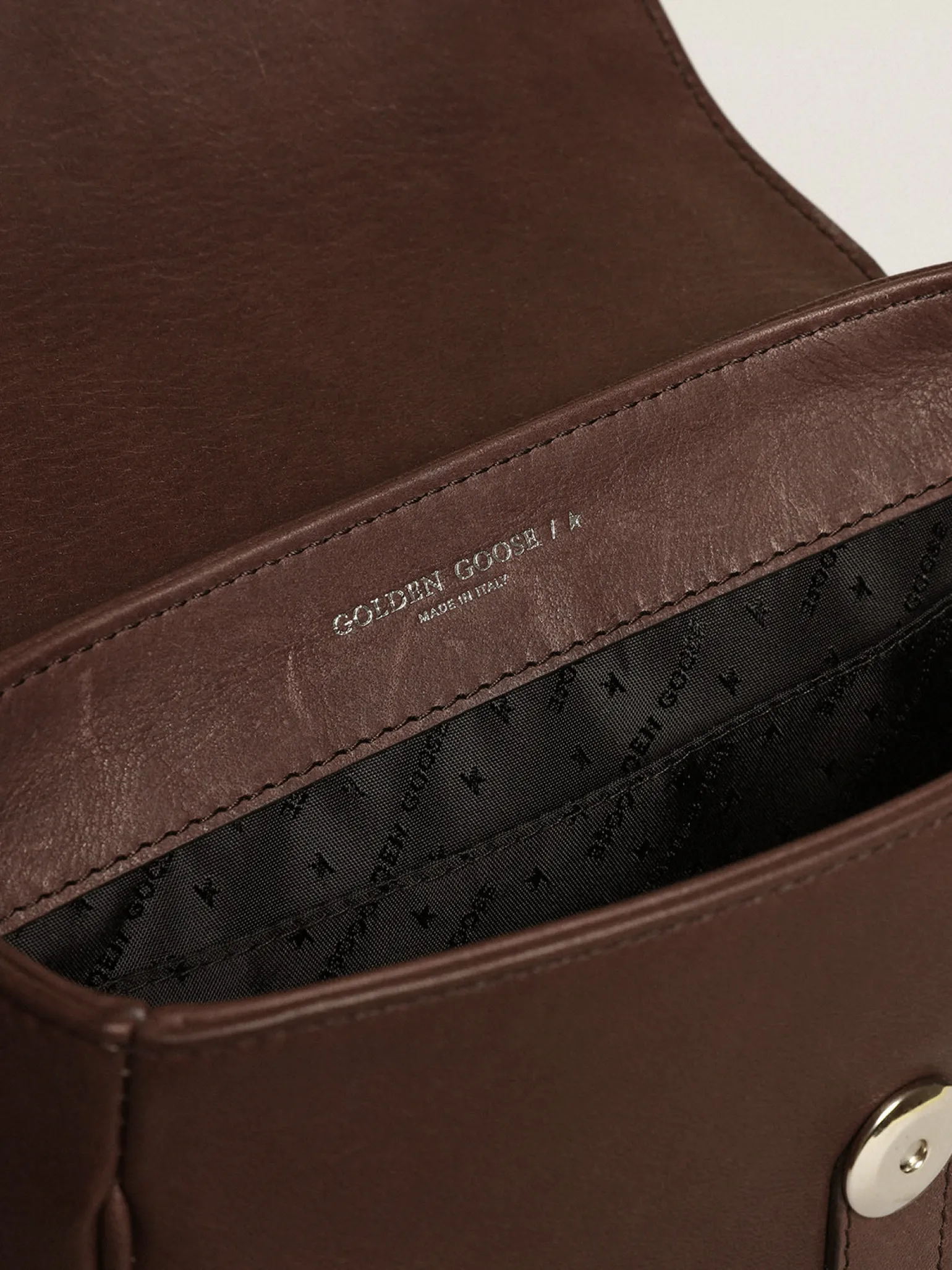 Fashion Bolsa Francis feminina pequena de couro marrom escuro MULHER Bolsas tiracolo