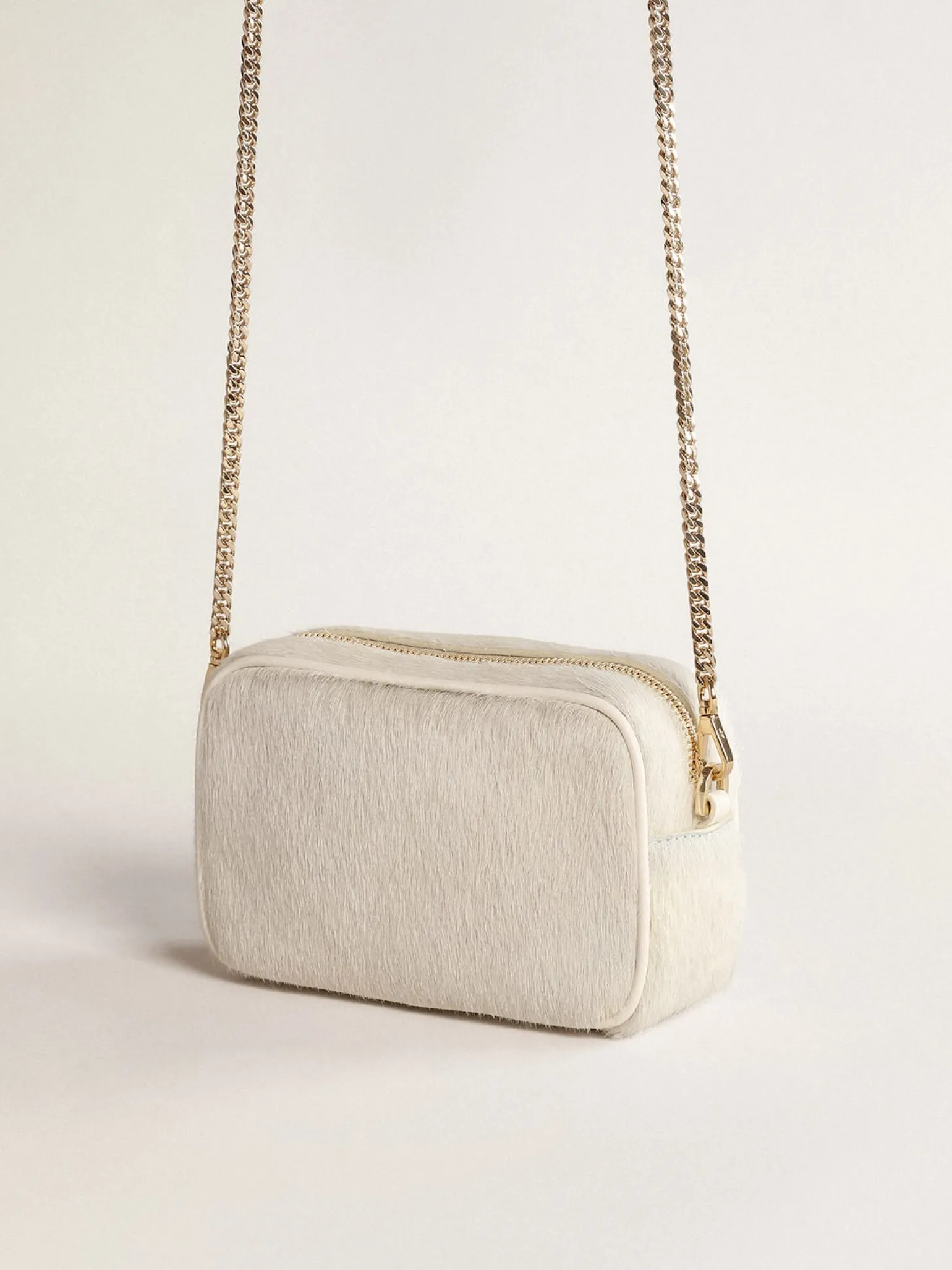 Sale Bolsa Mini Star Bag de couro branco heritage com estrela tom sobre tom MULHER Minibolsas|Bolsas tiracolo