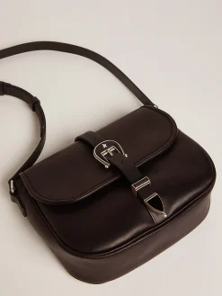 Clearance Bolsa Rodeo média de couro preto MULHER Bolsas tiracolo