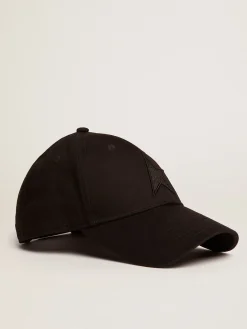 Fashion Boné preto com estrela MULHER Chapéus e bonés|Chapéus e bonés