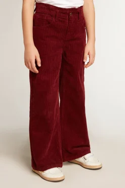 Sale Calça bordô de algodão de perna larga Bottoms (4-12 years)