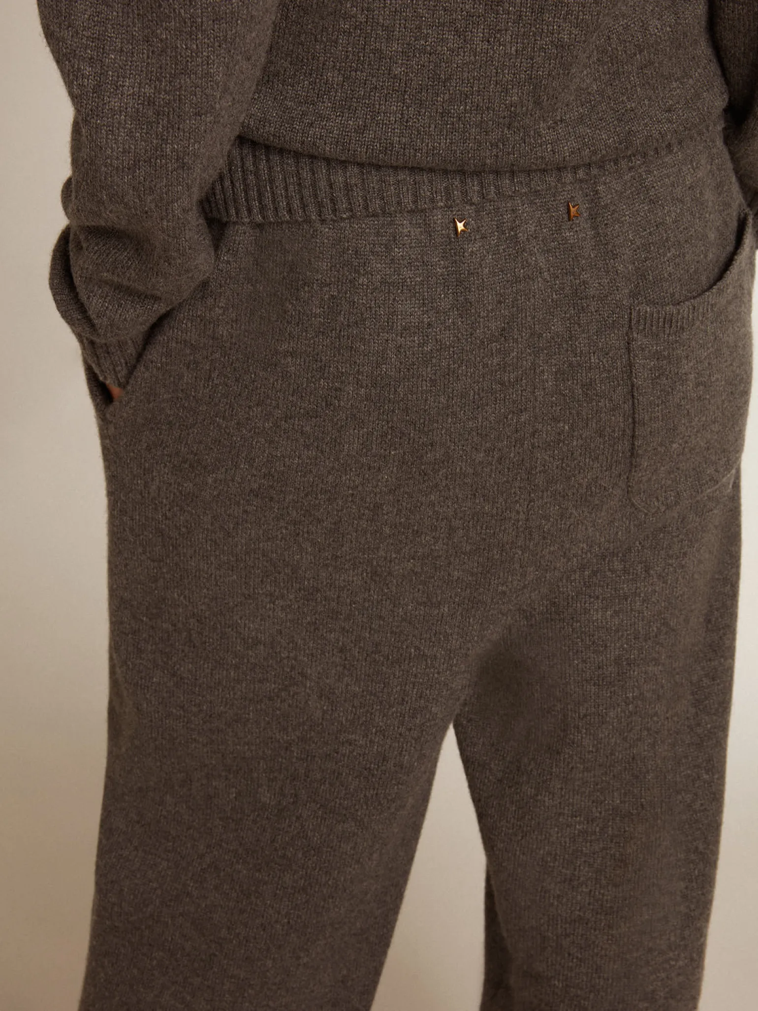Online Calça de jogging feminina misto caxemira cinza MULHER Jeans e calças