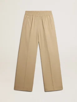 Best Calça de jogging feminina cor de areia MULHER Jeans e calças