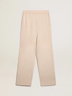 Sale Calça de jogging feminina misto caxemira branco natural MULHER Jeans e calças