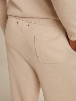 Shop Calça de jogging masculina misto caxemira branca Jeans e calças