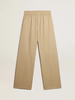 Shop Calça de jogging masculina cor de areia com bolso atrás Jeans e calças