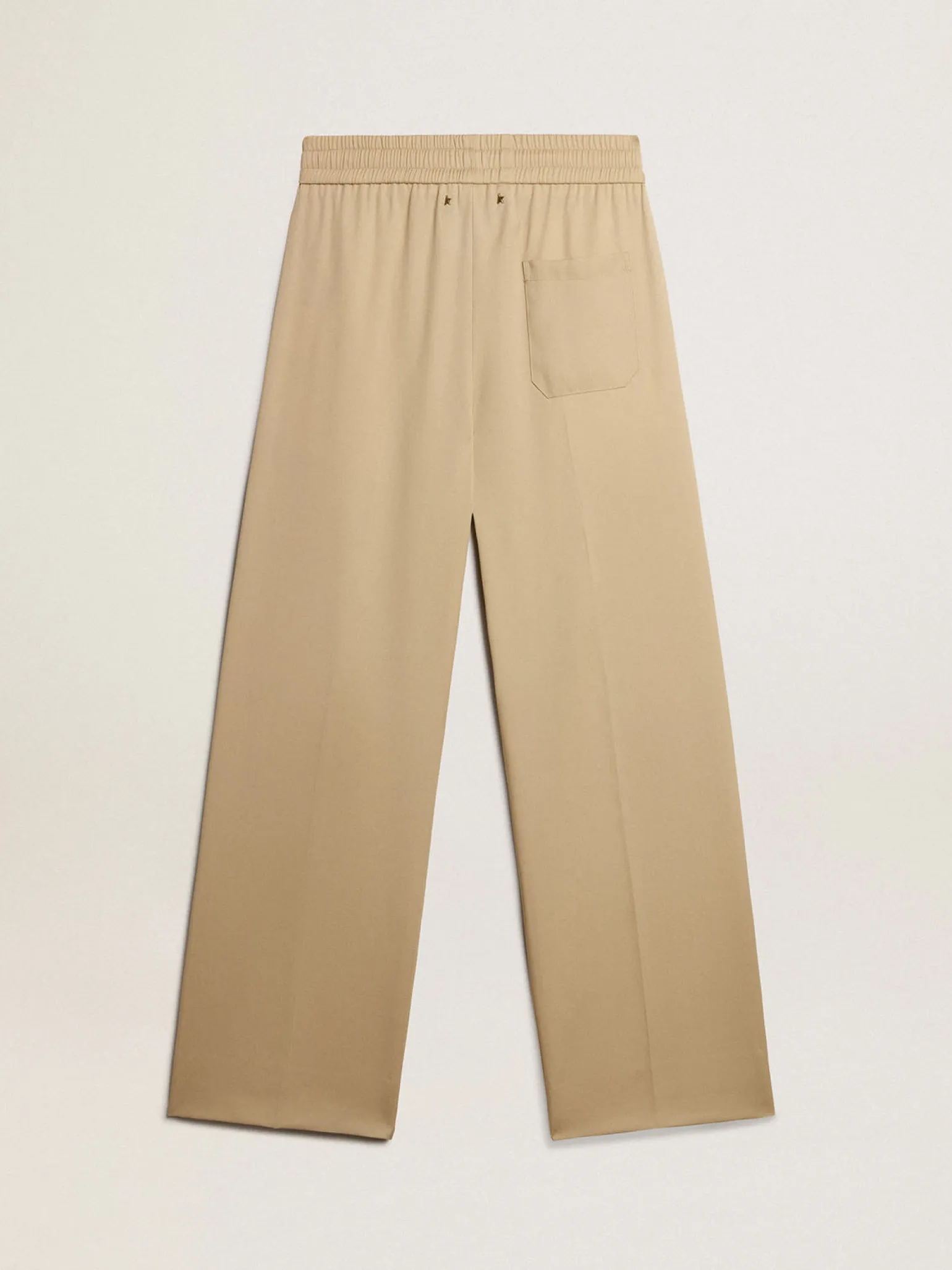 Shop Calça de jogging masculina cor de areia com bolso atrás Jeans e calças