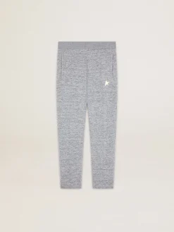 Store Calça de jogging masculina cinza com estrela dourada na frente Jeans e calças