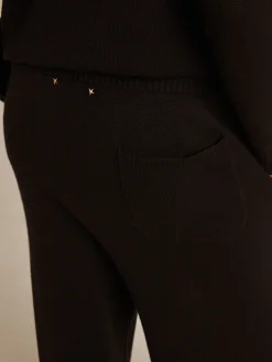Best Calça de jogging masculina misto caxemira preta Jeans e calças