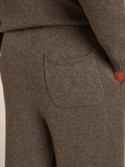 Cheap Calça de jogging masculina misto caxemira cinza mescla Jeans e calças