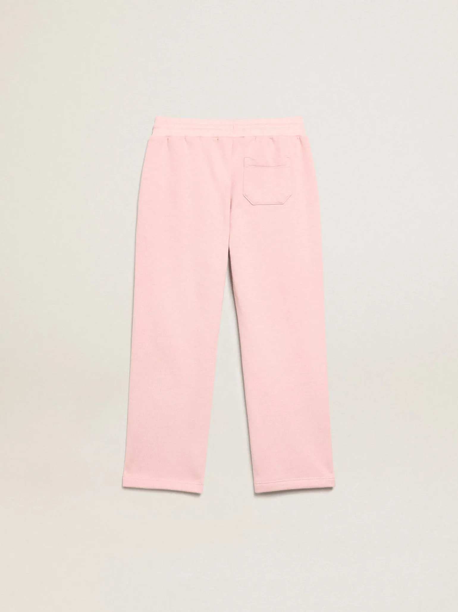 Online Calça de jogging rosa com estrela de glitter na frente Bottoms (4-12 years)