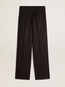 Best Sale Calça feminina de lã cinza escuro MULHER Jeans e calças