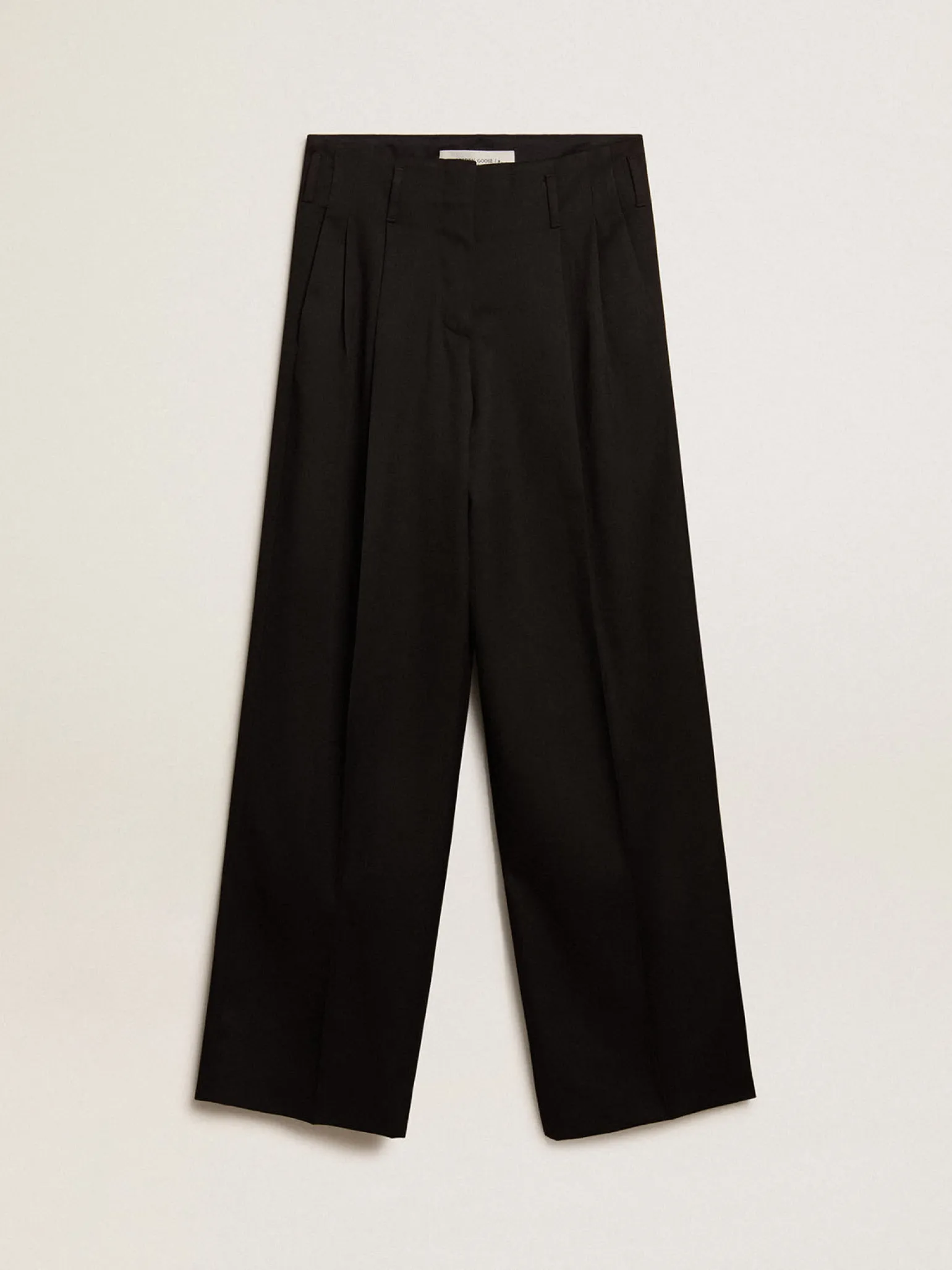 Best Calça feminina em gabardine de lã preta MULHER Jeans e calças