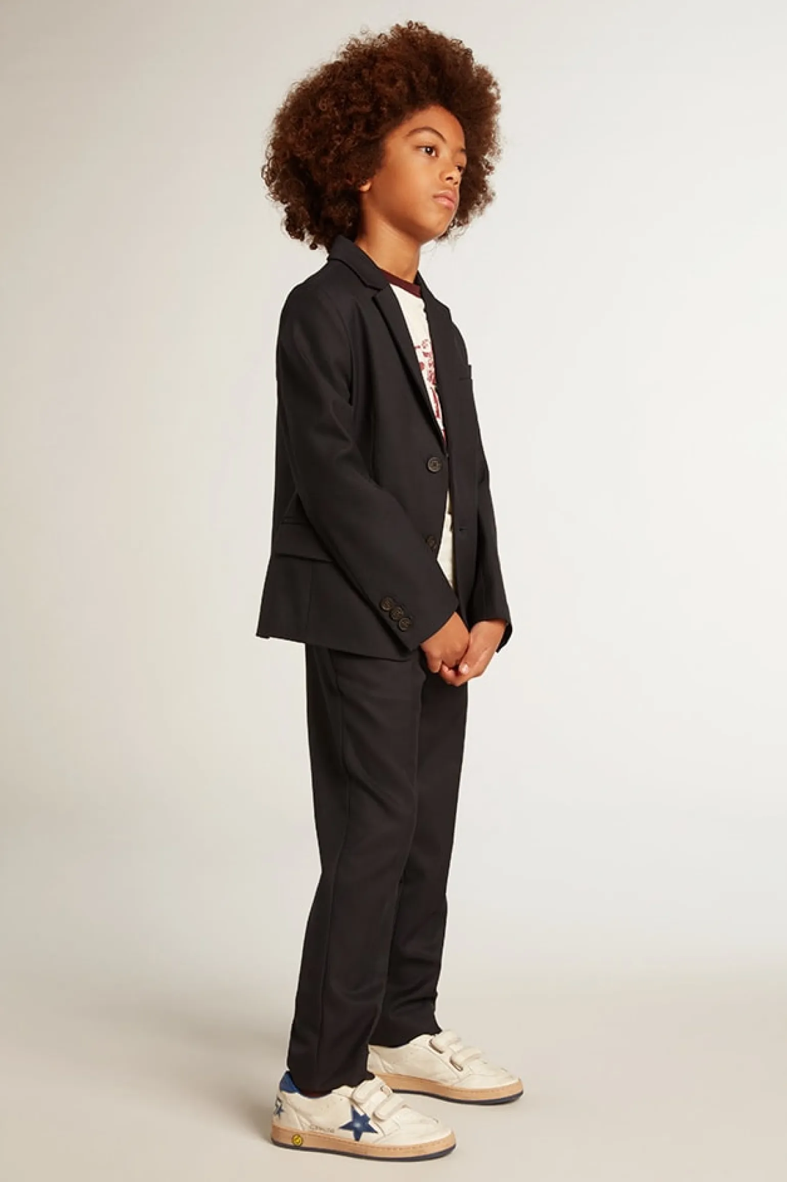 Store Calça infantil de lã azul-escura Bottoms (4-12 years)