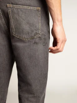 Shop Calça jeans preta masculina com bolso impresso Jeans e calças