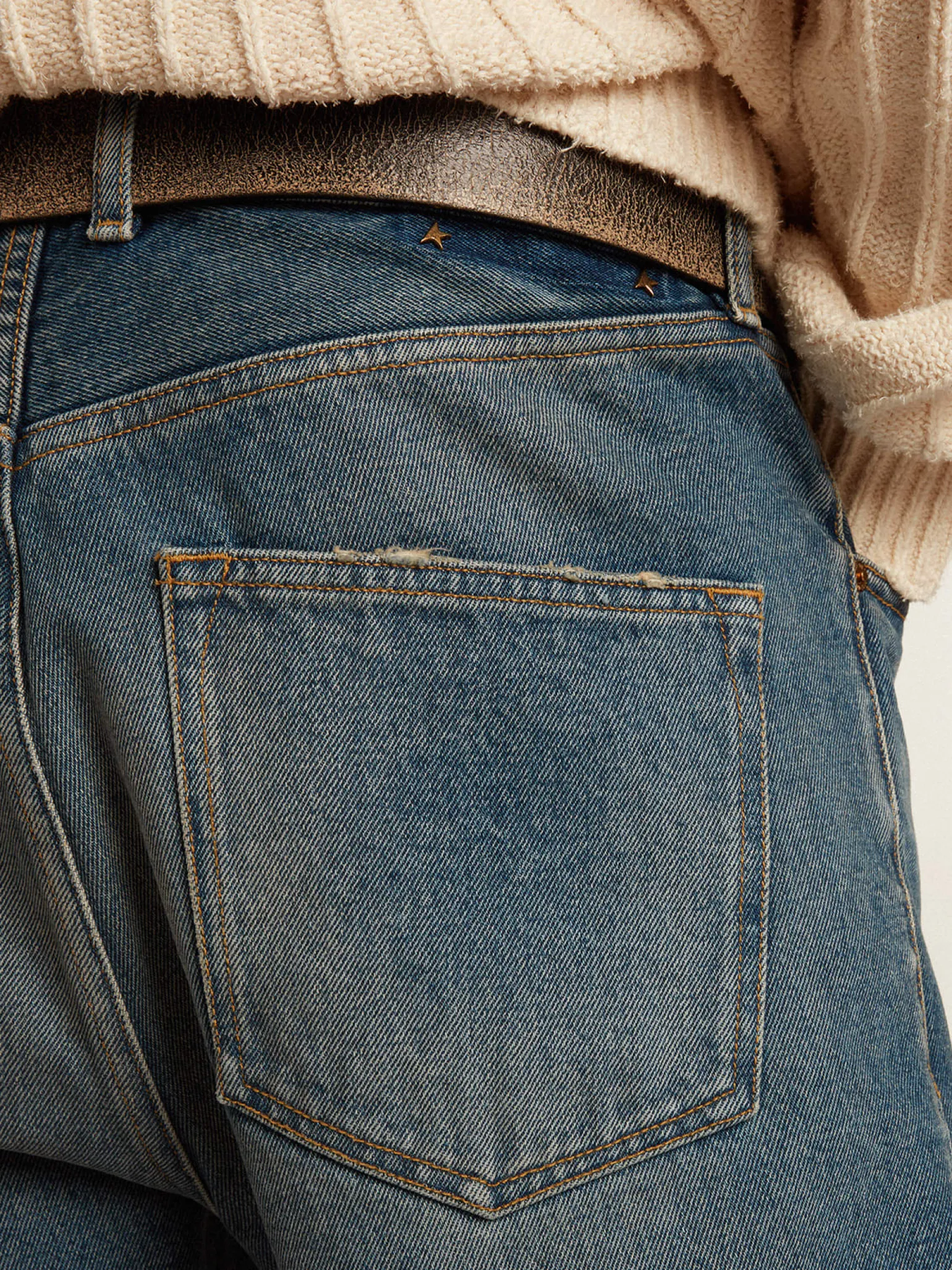 Best Sale Calça jeans slim masculina com lavagem média Jeans e calças
