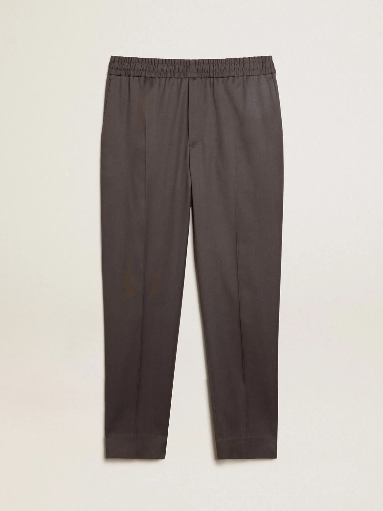 New Calça jogger de lã cinza ferro Jeans e calças