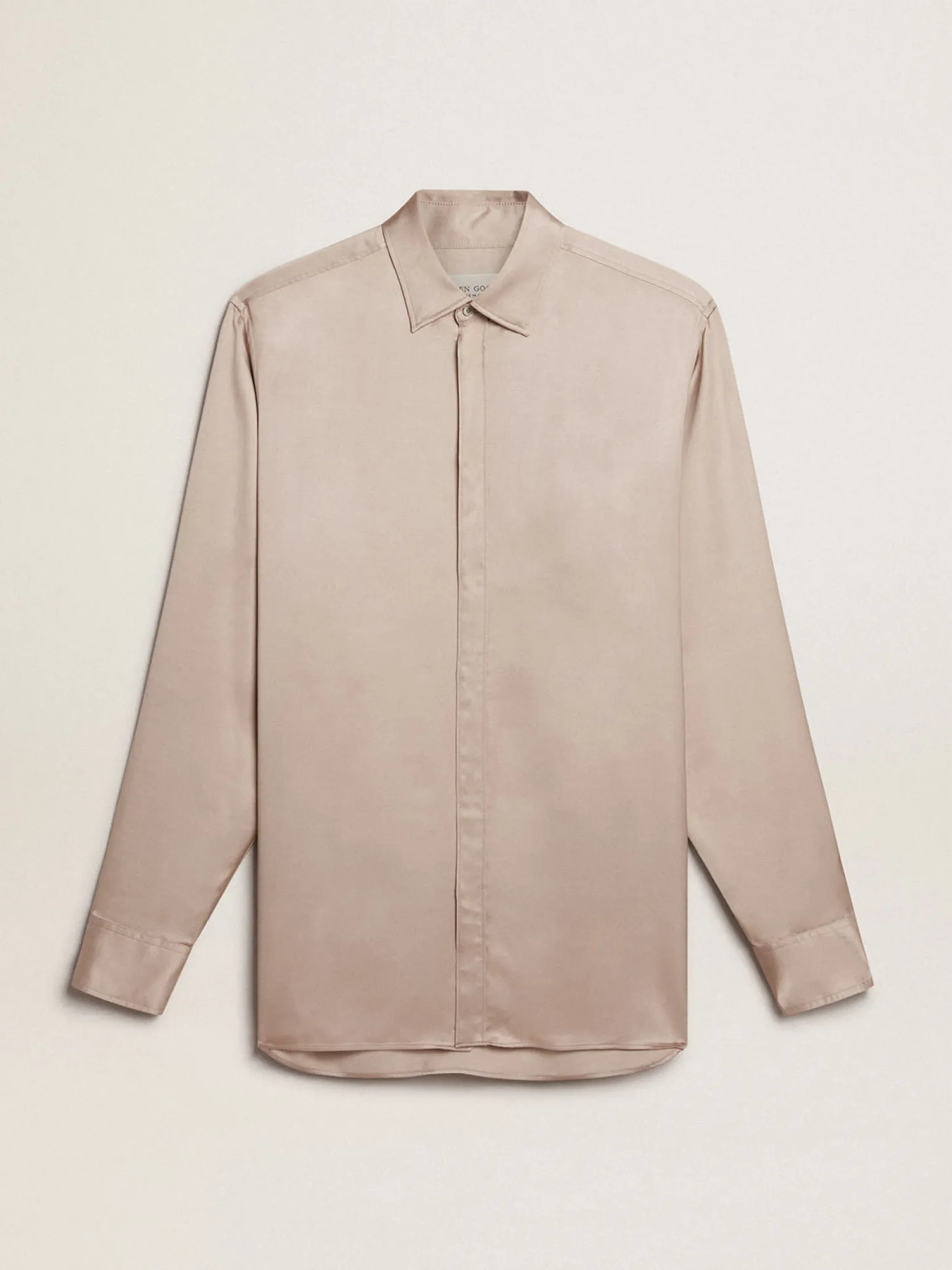 Sale Camisa boyfriend de viscose rosa pó MULHER Camisas