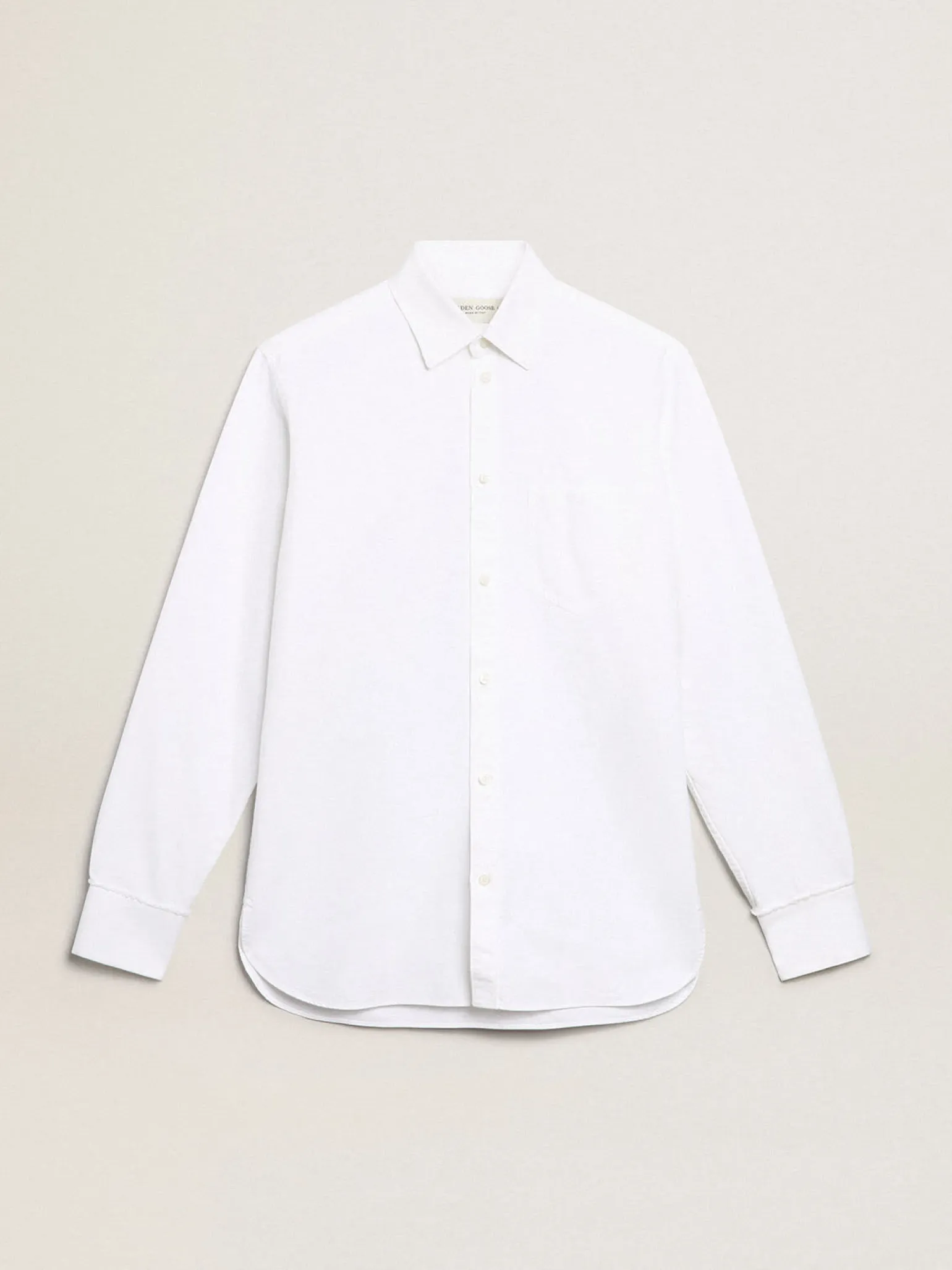 Cheap Camisa branca de algodão Camisas