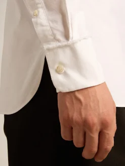 Cheap Camisa branca de algodão Camisas