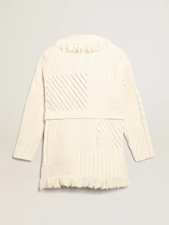 Cheap Cardigã cor de papiro de algodão com cinto MULHER Malhas