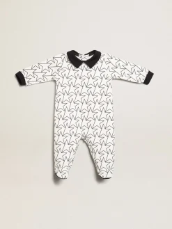 Online Conjunto de presente de bebê branco com acabamento e estrela azul-marinho Recem-Nascidos