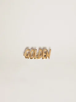 Outlet Fecho de cadarço masculino com grampo ouro velho e escrita Golden Jewels