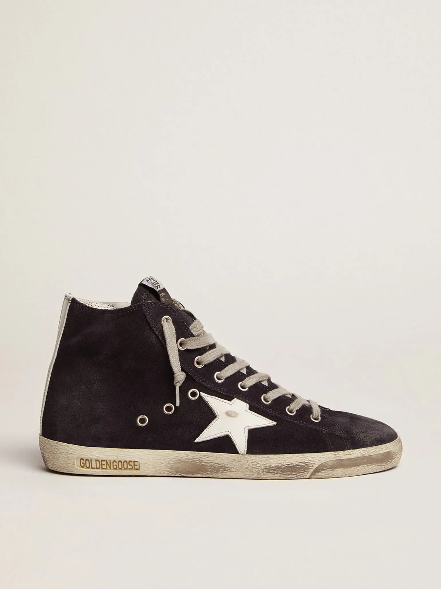 Sale Francy masculino de couro com estrela e talão de couro Francy