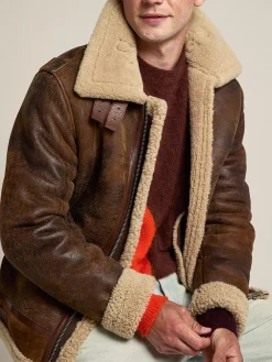 Fashion Jaqueta Arvel Coleção Journey de shearling Casacos e blusões
