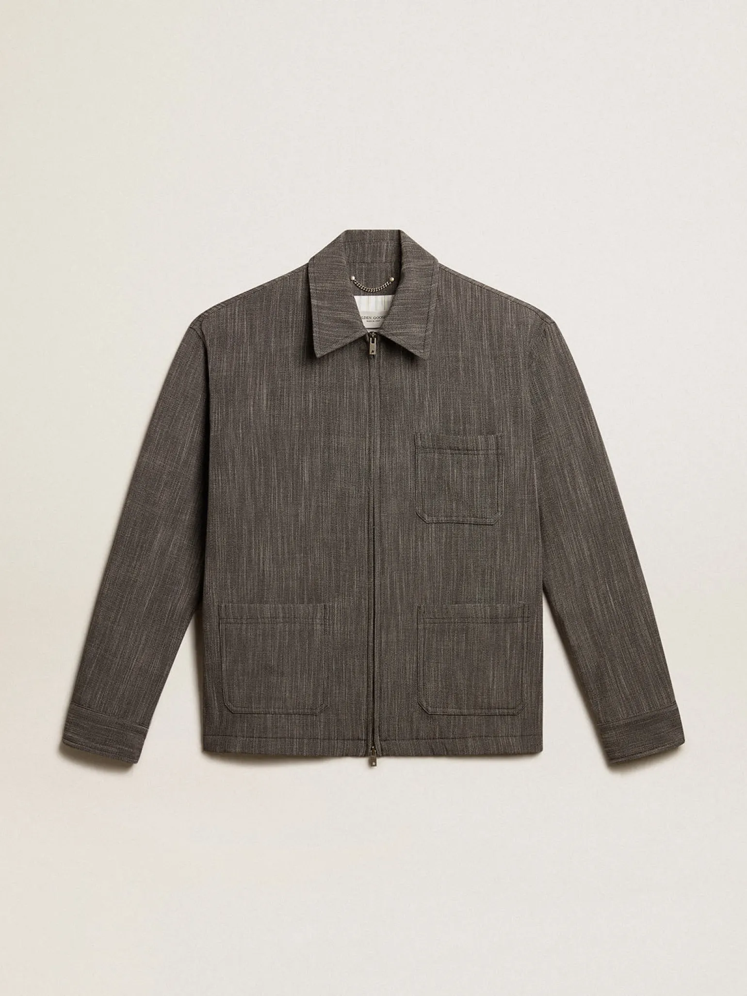 Shop Jaqueta coach masculina em misto lã Casacos e blusões