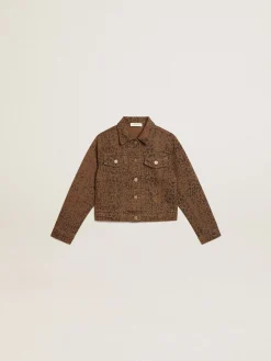 Discount Jaqueta de algodão infantil feminina com estampa animal print jacquard Roupas de cima (4-12 years)