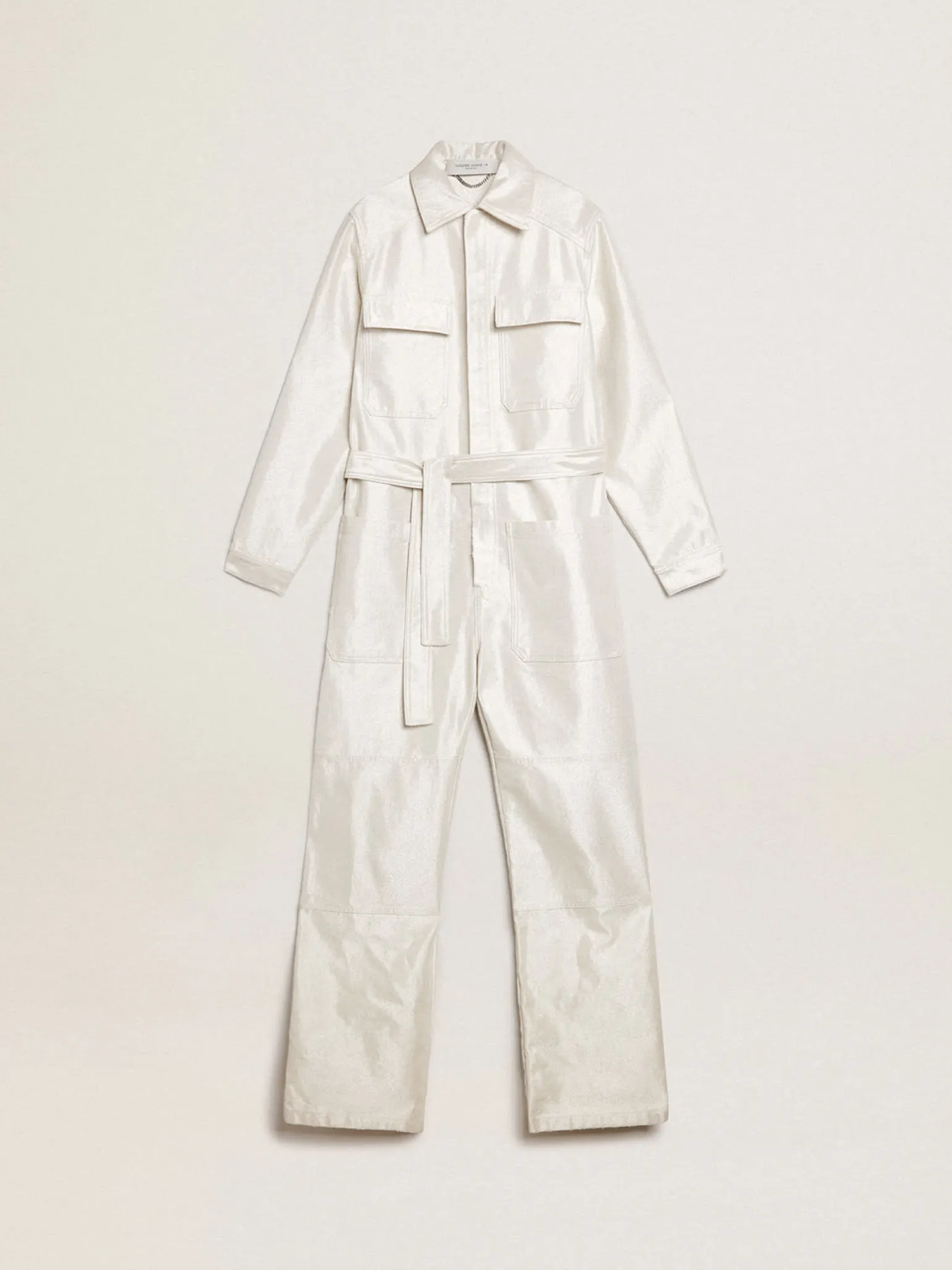 Online Macacão de brim branco dourado MULHER Vestidos e macacões
