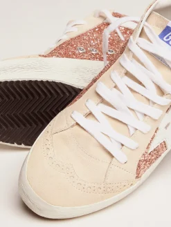 Flash Sale Mid Star feminino com glitter dourado MULHER Mid Star