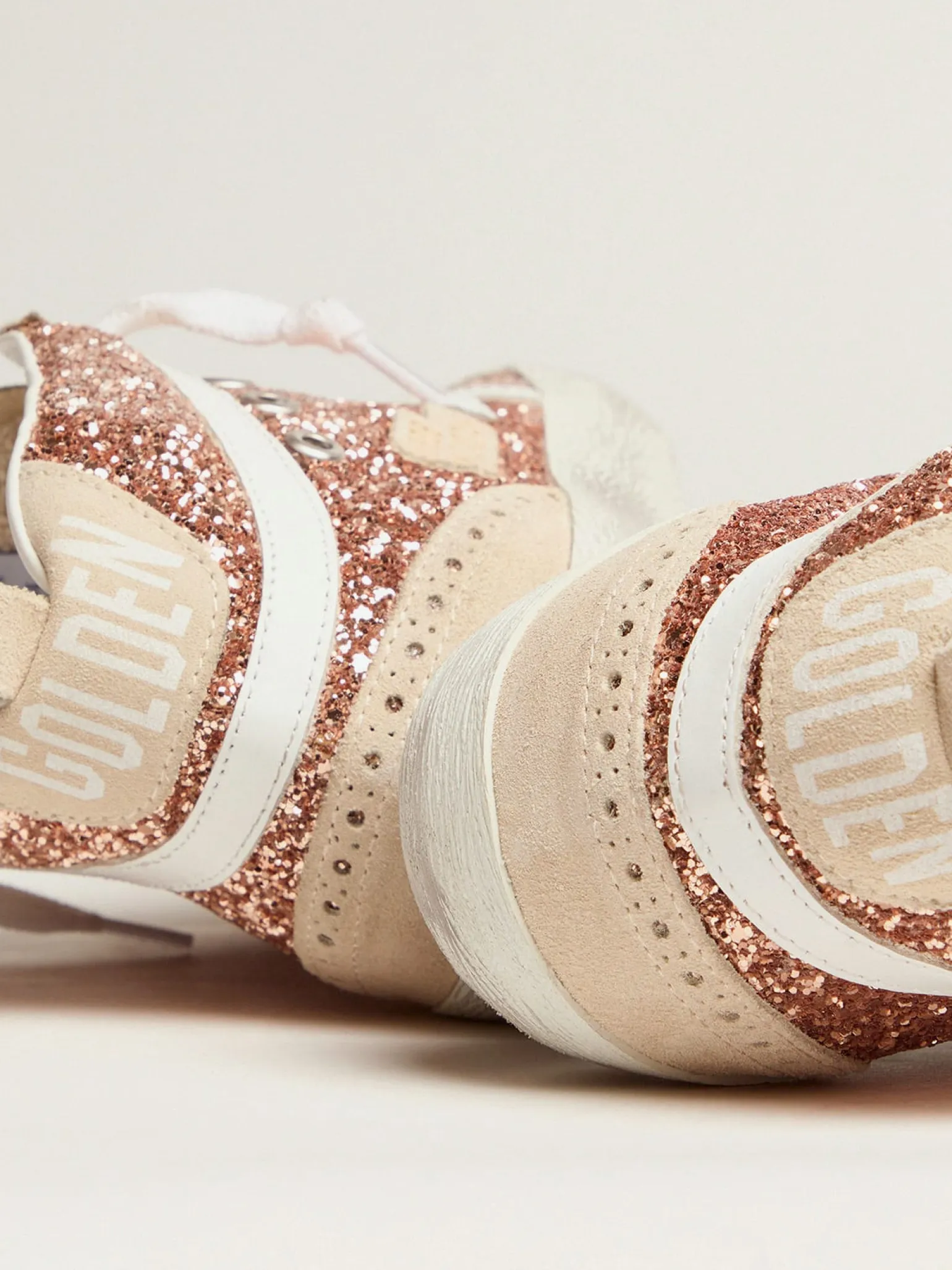 Flash Sale Mid Star feminino com glitter dourado MULHER Mid Star