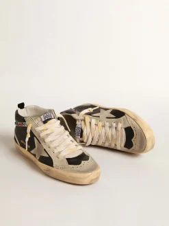 Store Mid Star LTD de napa com estrela de suede e lista com tachas MULHER Mid Star