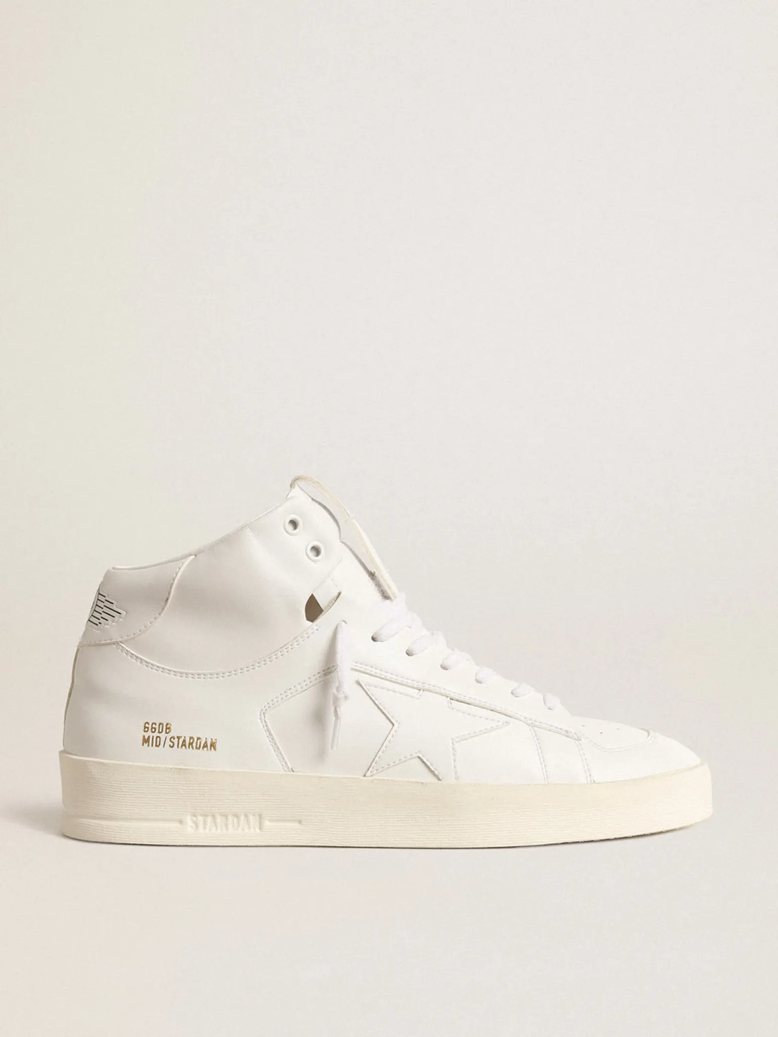 Discount Mid-Stardan Feminino com base vegetal e estrela e talão brancos MULHER Stardan|Mid Star