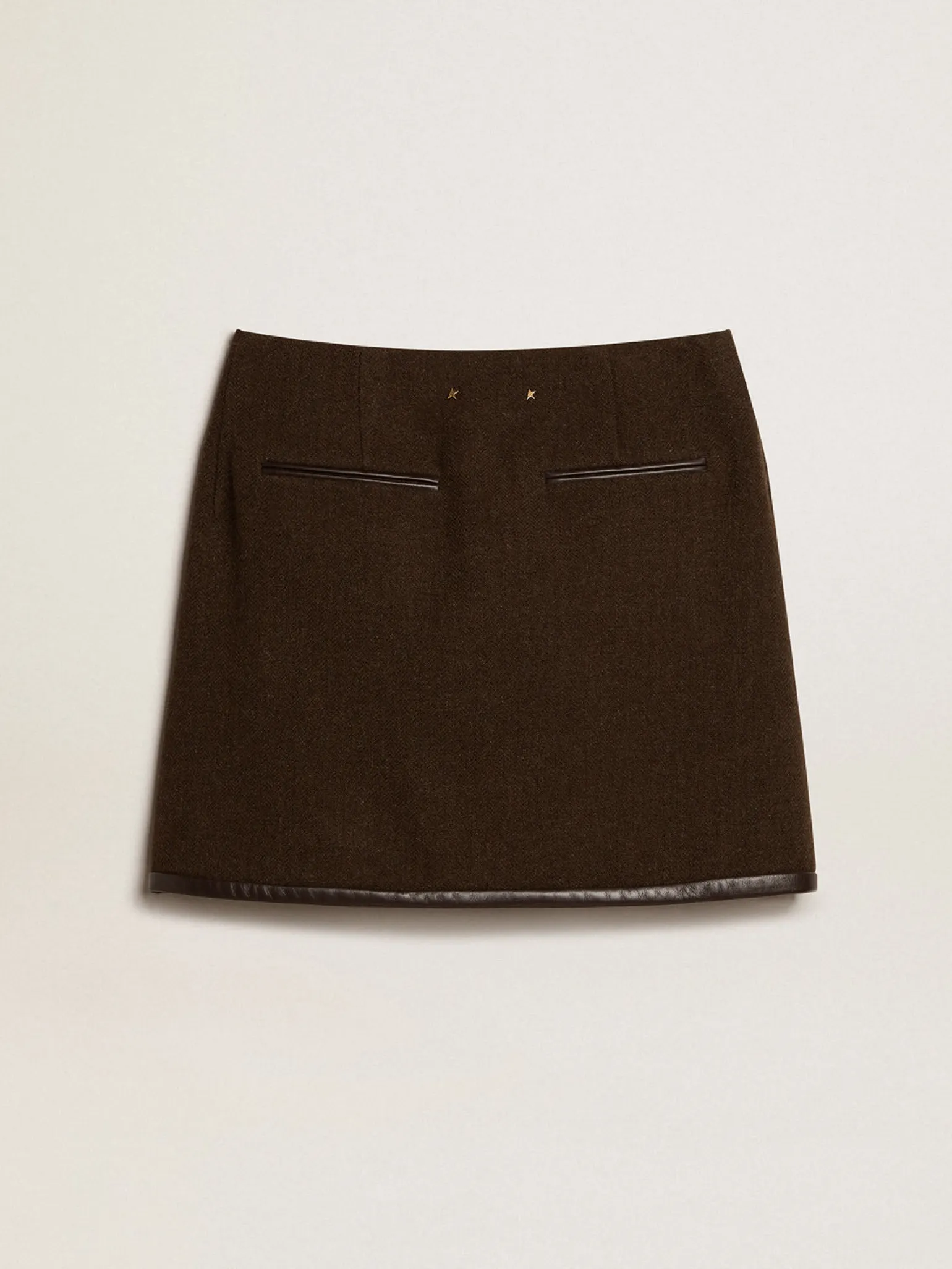 Flash Sale Minissaia de lã cor de cortiça MULHER Saias e Shorts