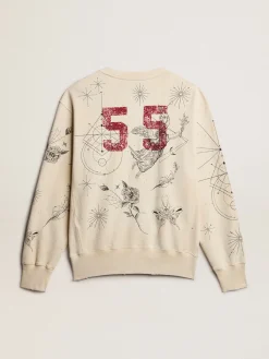 Store Moletom branco usado MULHER Moletons|Moletons