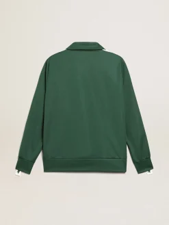 Cheap Moletom feminino verde brilhante com zíper MULHER Moletons