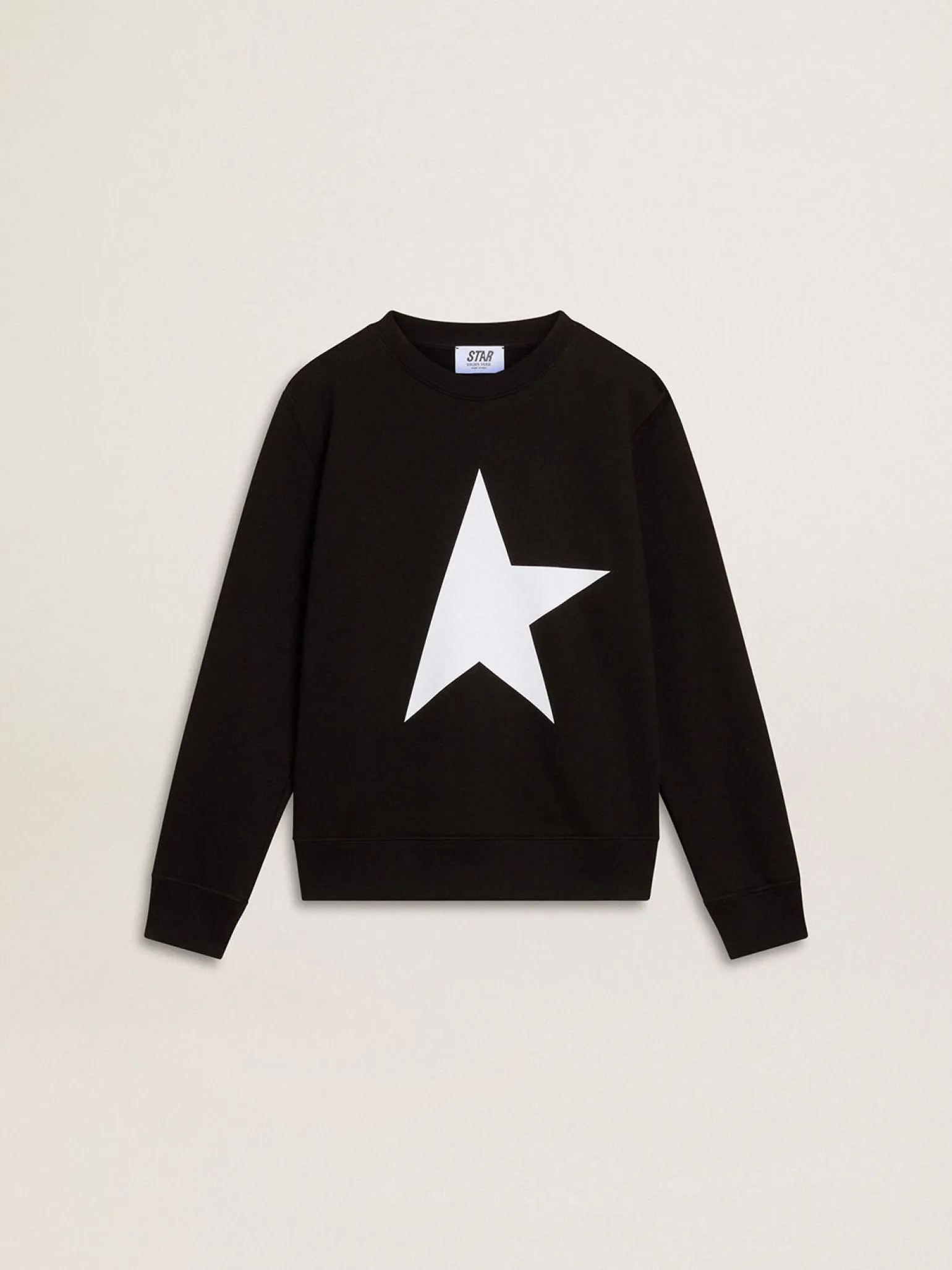 Store Moletom infantil masculino preto com maxi estrela branca na frente Roupas de cima (4-12 years)|Roupas de cima (4-12 years)