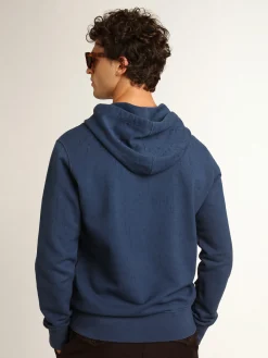 Store Moletom masculino azul-marinho com inscrição Moletons