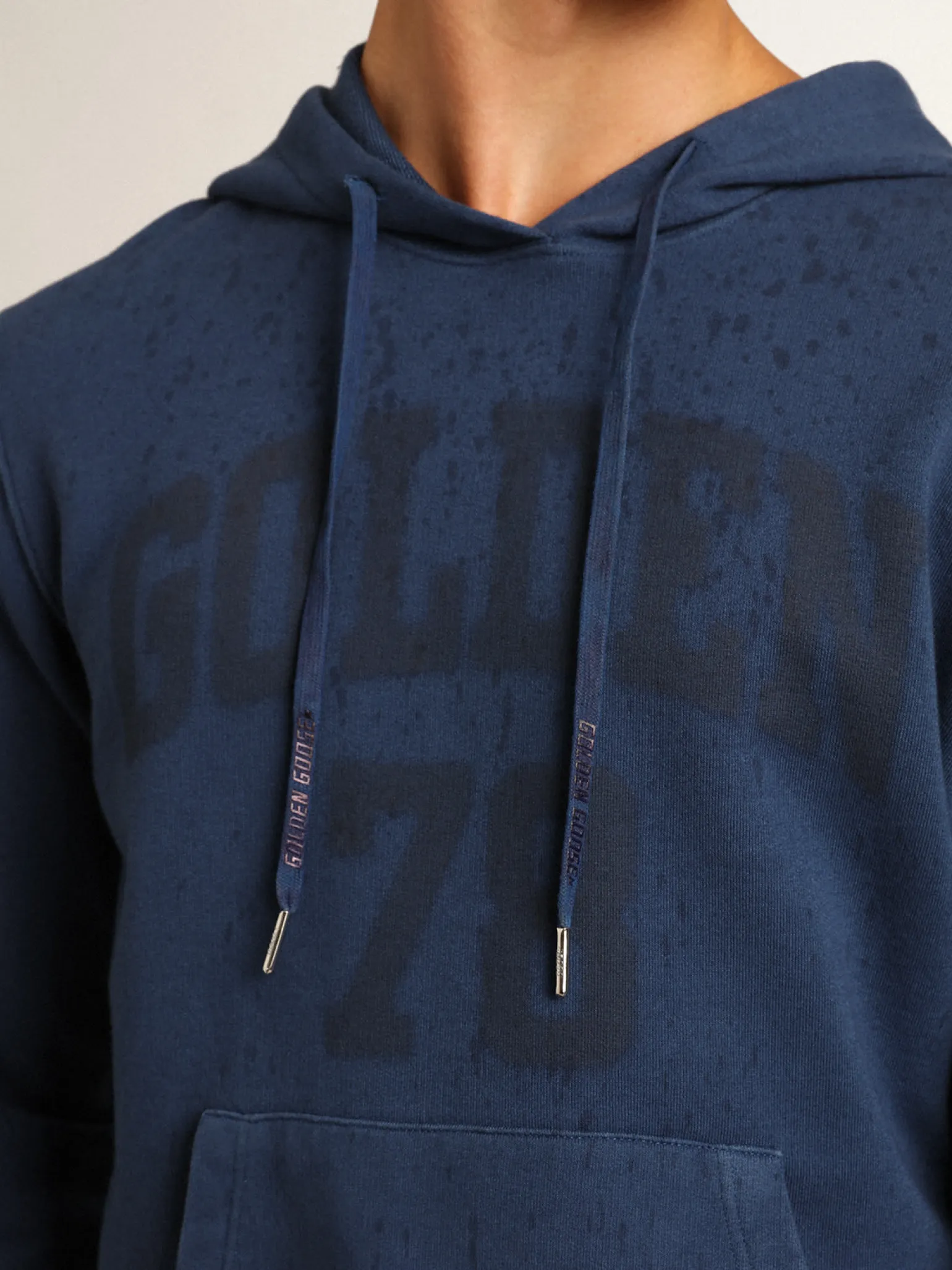 Store Moletom masculino azul-marinho com inscrição Moletons
