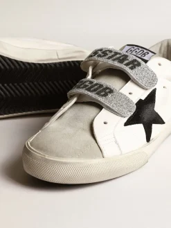 Clearance Old School com estrela de suede e faixas de cristal Swarovski MULHER Super-Star