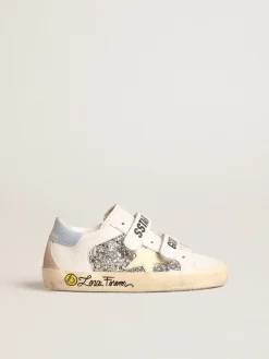 Store Old School Junior base vegetal com estrela amarela e inserções de glitter Meninas pequenas (1-3 anos)